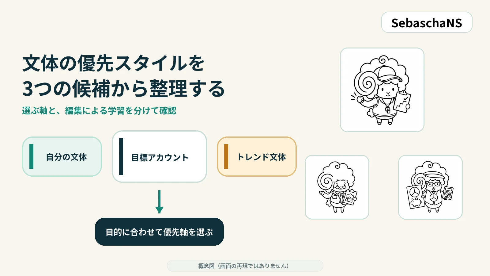 文体の優先スタイルの違いを確認する|SebaschaNSの使い方