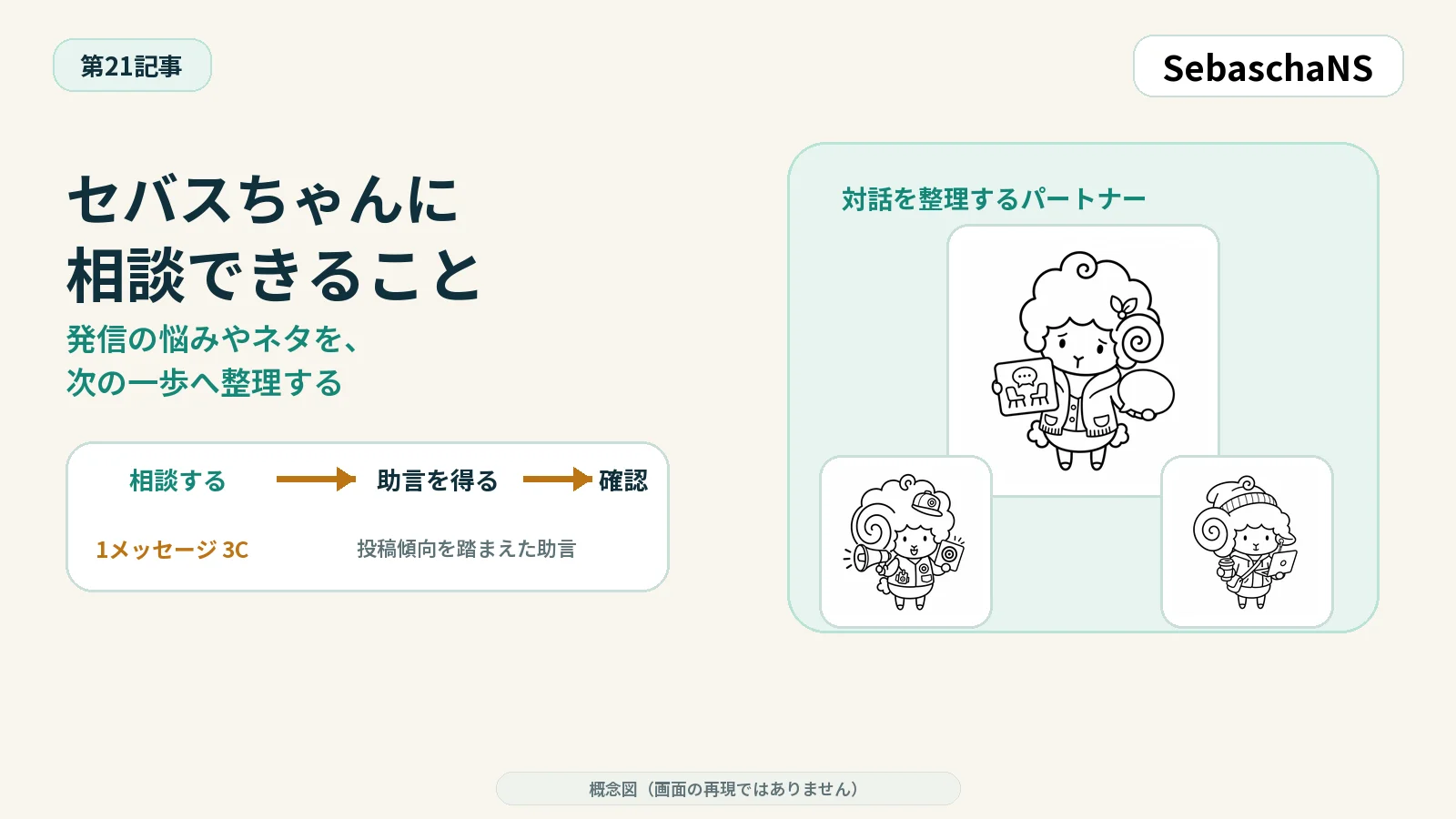 セバスちゃんに相談できることを理解する|SebaschaNSの使い方